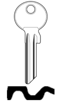 Ersatzschlüssel für Trelock Zylinder (TO1)